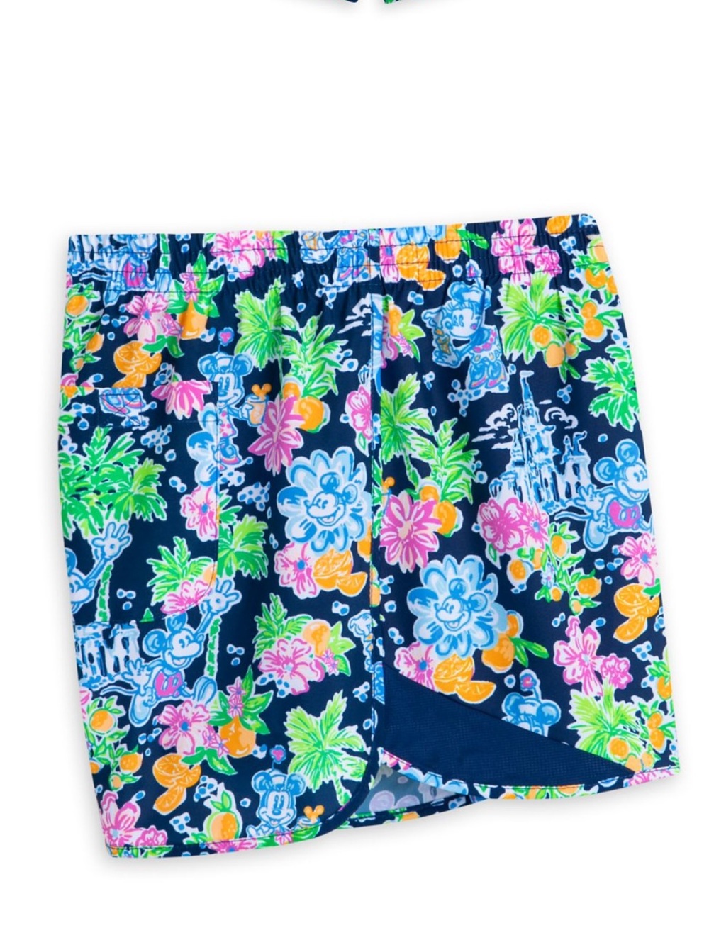 Lilly Pulitzer Disney Mickey Minnie Shorts Athletic Swim Blue Size XL - Picture 2 of 8